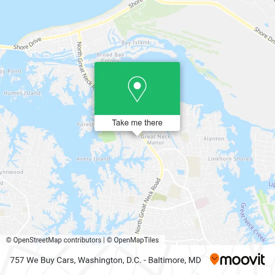 757 We Buy Cars map