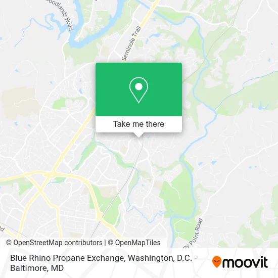 Blue Rhino Propane Exchange map