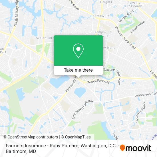 Farmers Insurance - Ruby Putnam map
