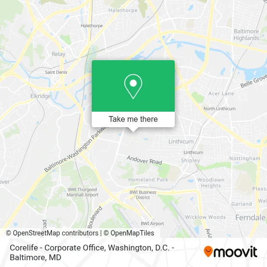 Corelife - Corporate Office map