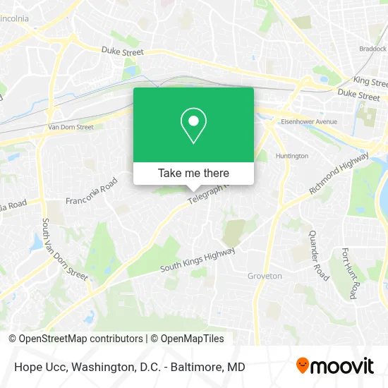 Hope Ucc map
