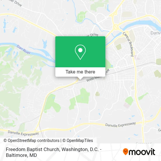 Freedom Baptist Church map