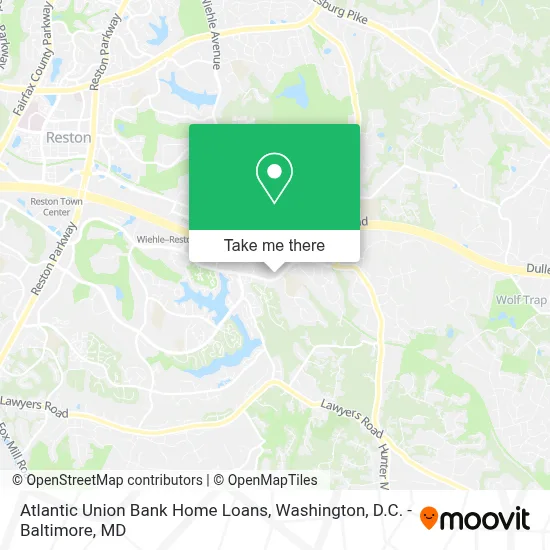 Atlantic Union Bank Home Loans map