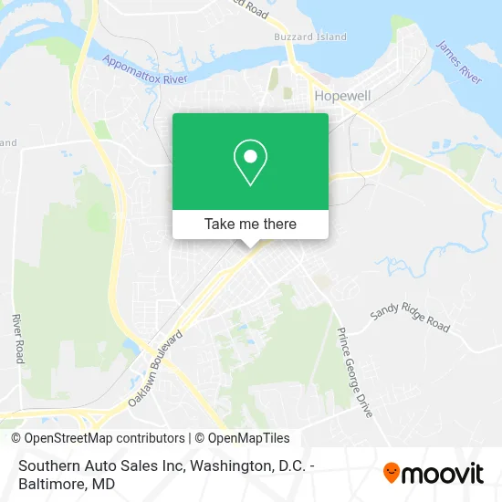 Southern Auto Sales Inc map