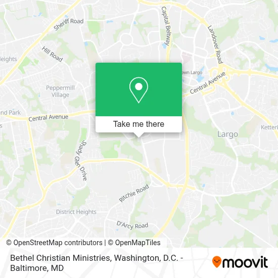 Bethel Christian Ministries map