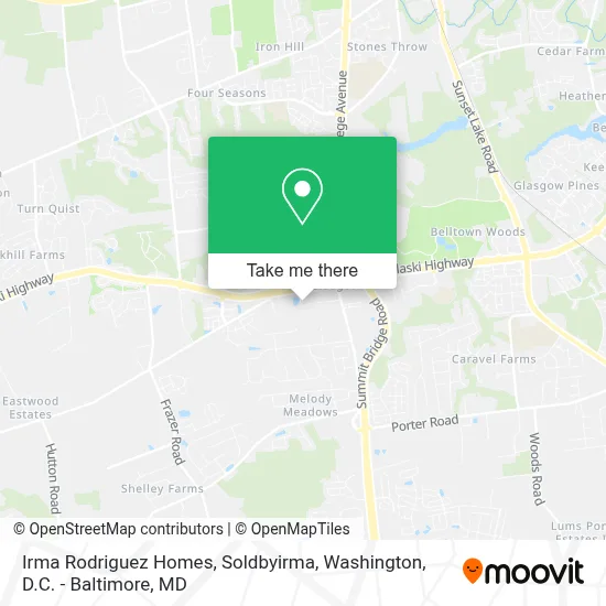 Irma Rodriguez Homes, Soldbyirma map