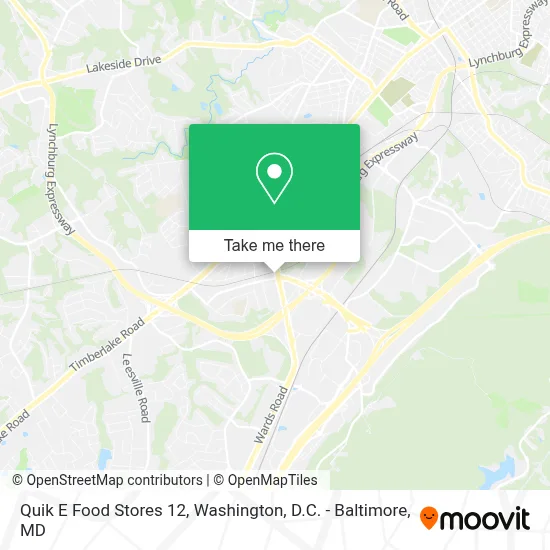 Quik E Food Stores 12 map