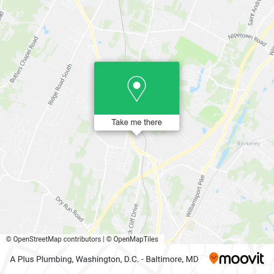 A Plus Plumbing map