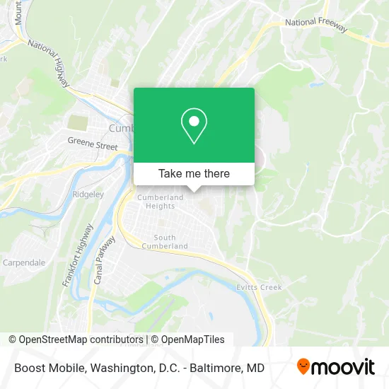 Boost Mobile map