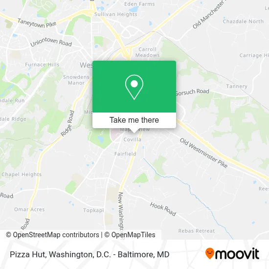 Pizza Hut map