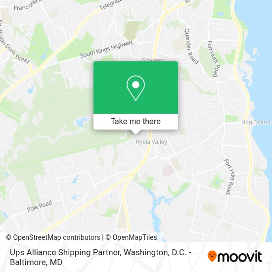 Ups Alliance Shipping Partner map