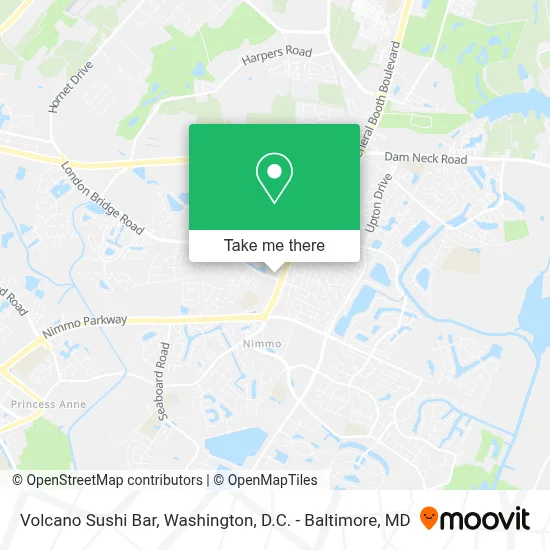 Volcano Sushi Bar map