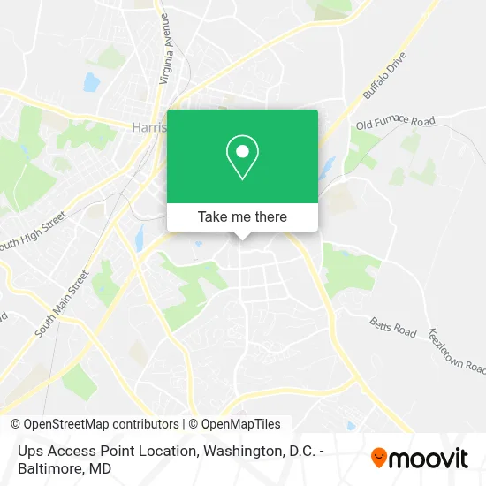 Ups Access Point Location map