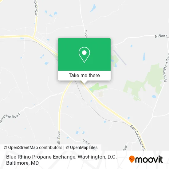 Blue Rhino Propane Exchange map