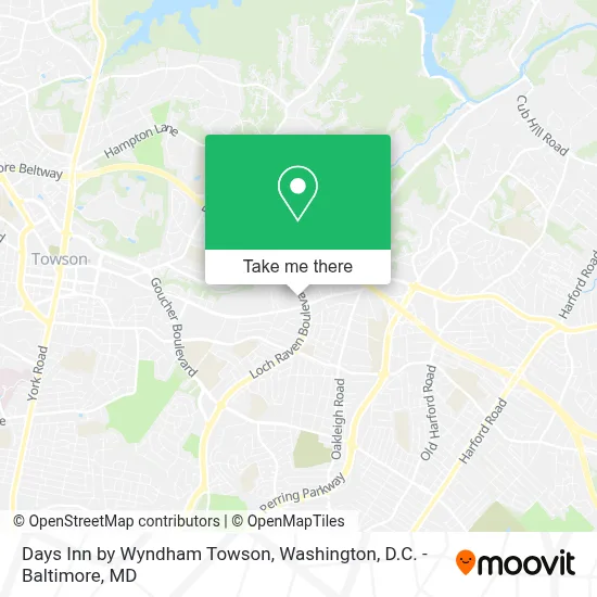 Days Inn by Wyndham Towson map