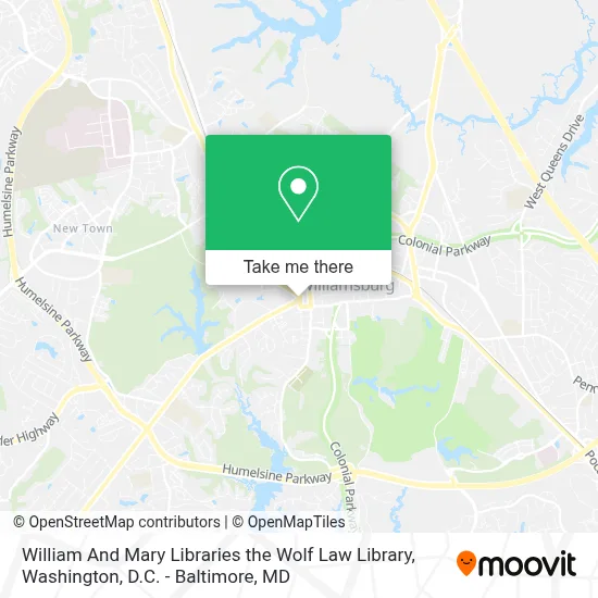 William And Mary Libraries the Wolf Law Library map
