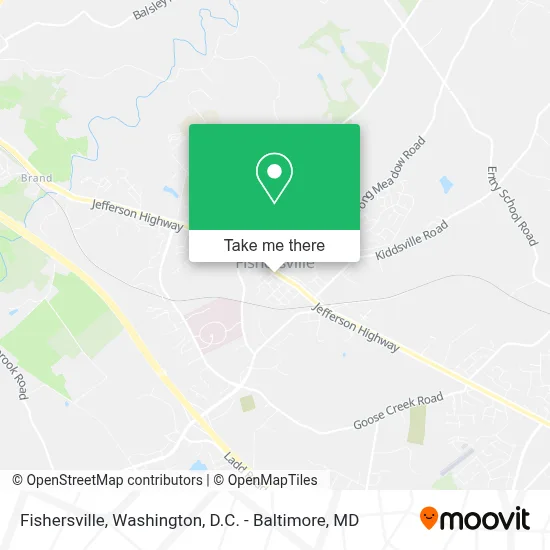 Fishersville map