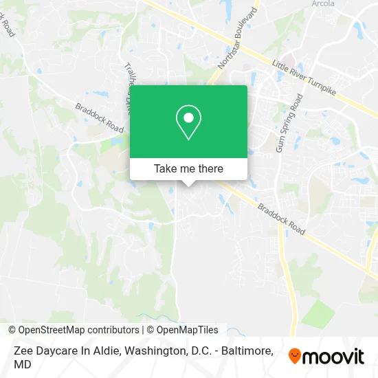Zee Daycare In Aldie map