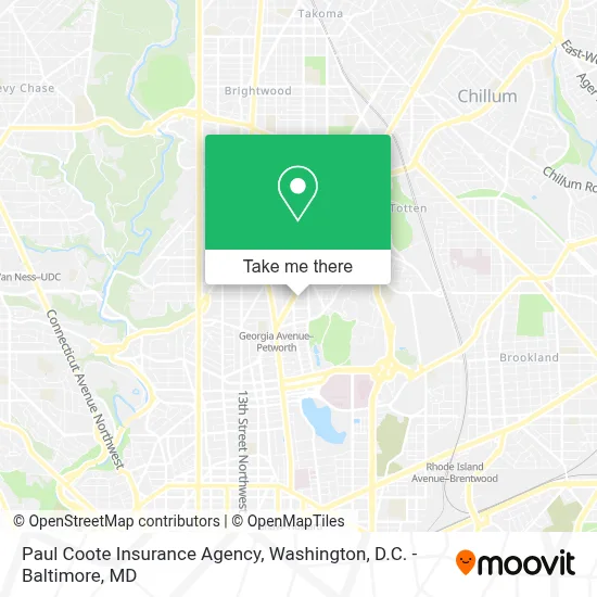 Paul Coote Insurance Agency map