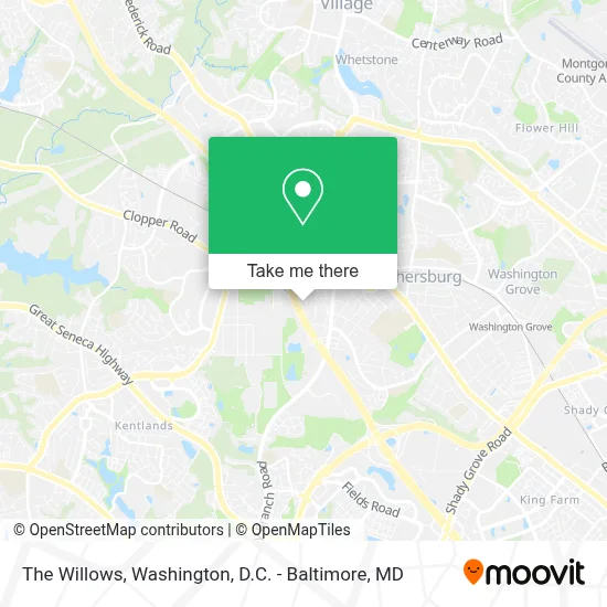 The Willows map