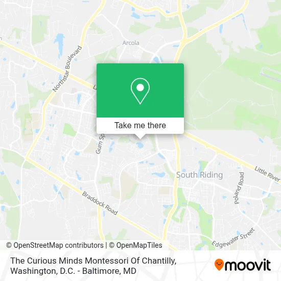 The Curious Minds Montessori Of Chantilly map