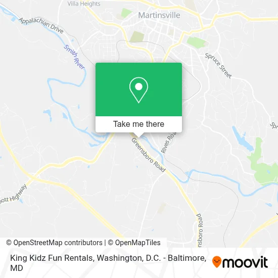 King Kidz Fun Rentals map