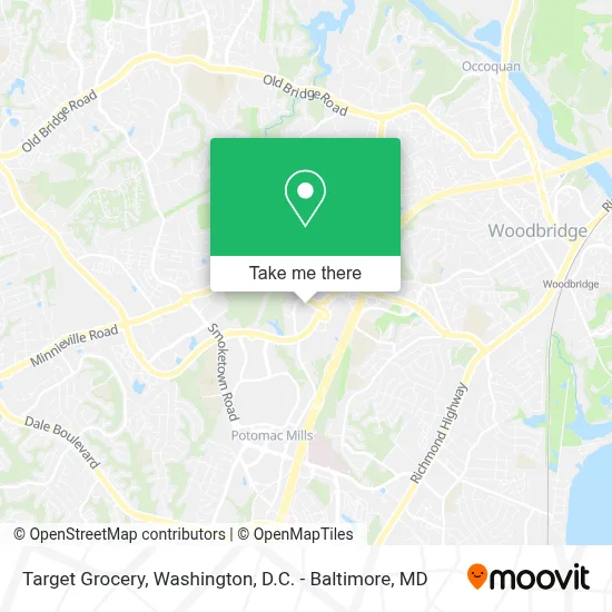 Target Grocery map