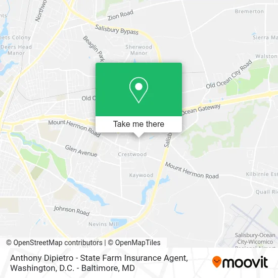 Anthony Dipietro - State Farm Insurance Agent map