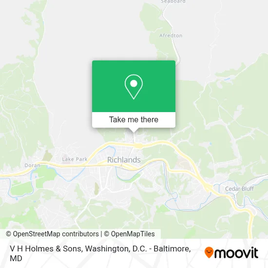 V H Holmes & Sons map