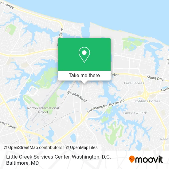 Little Creek Services Center map