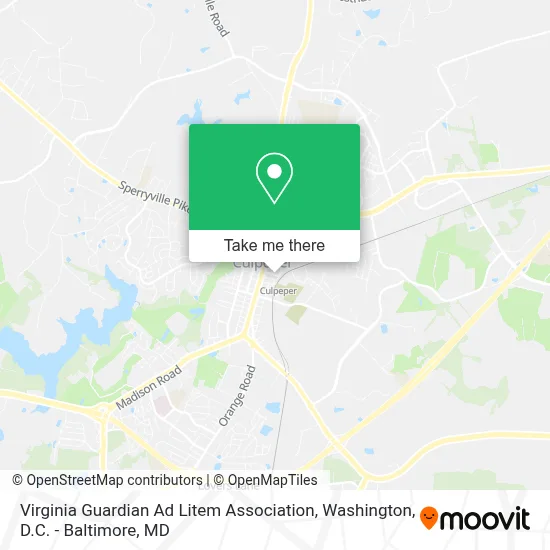 Virginia Guardian Ad Litem Association map