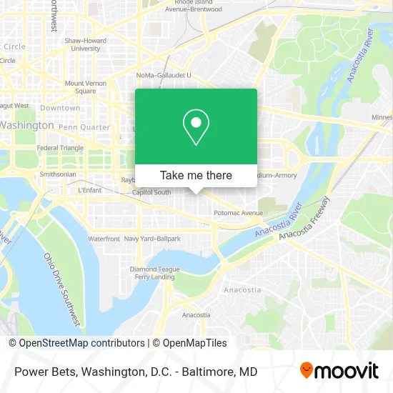 Power Bets map