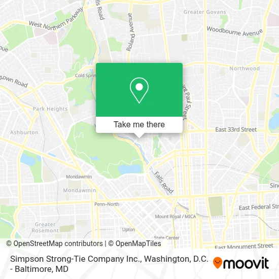 Simpson Strong-Tie Company Inc. map