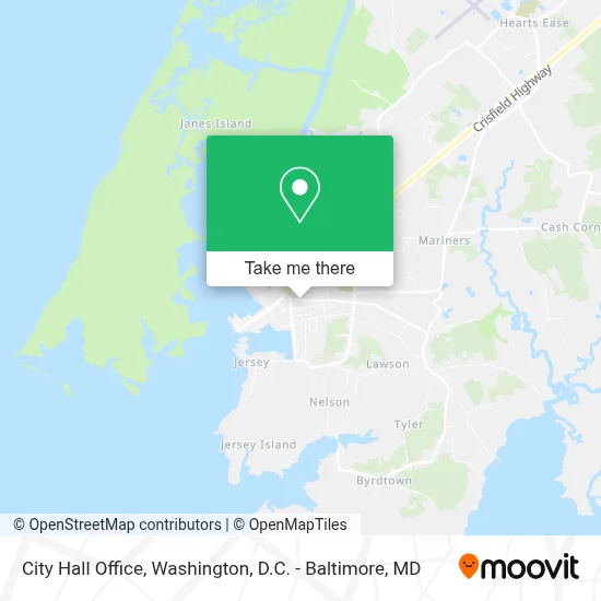 City Hall Office map