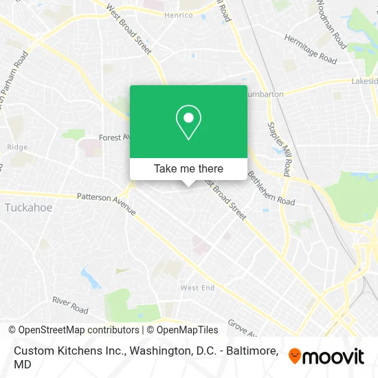 Custom Kitchens Inc. map