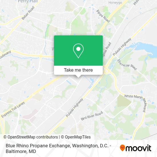 Blue Rhino Propane Exchange map