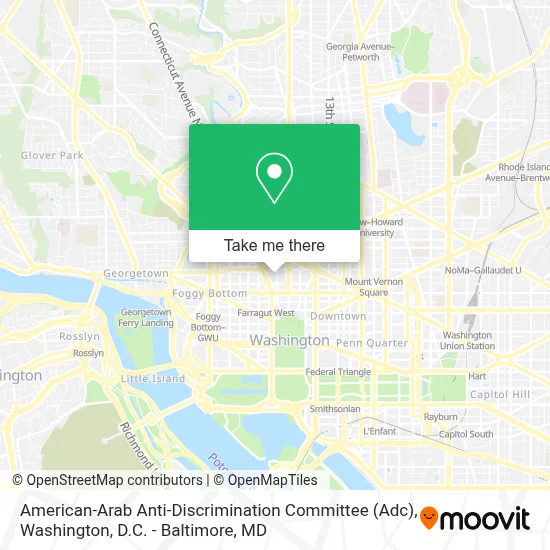 American-Arab Anti-Discrimination Committee (Adc) map
