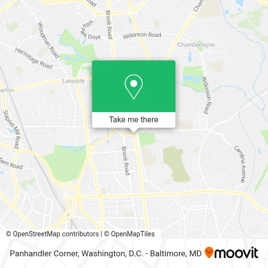 Panhandler Corner map