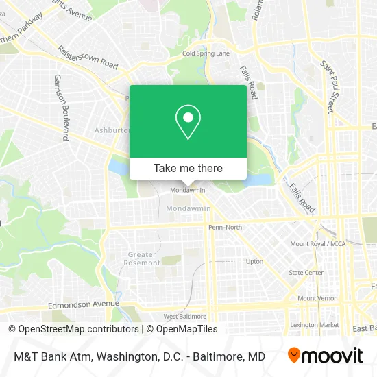 M&T Bank Atm map