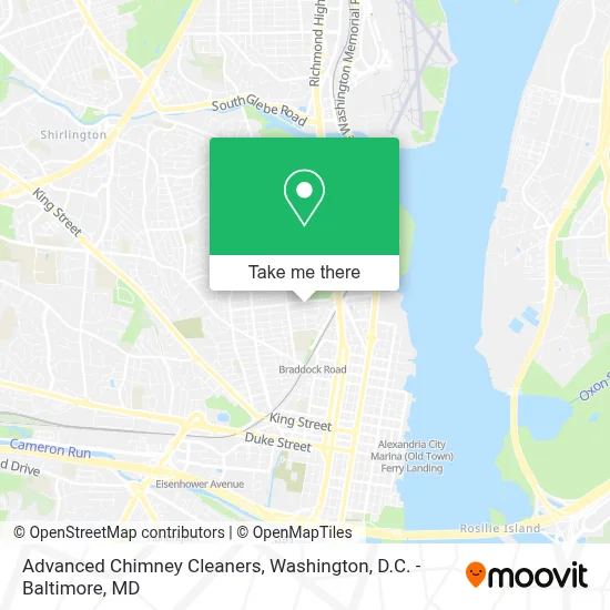 Advanced Chimney Cleaners map