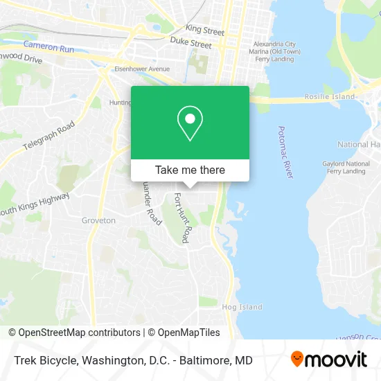 Trek Bicycle map