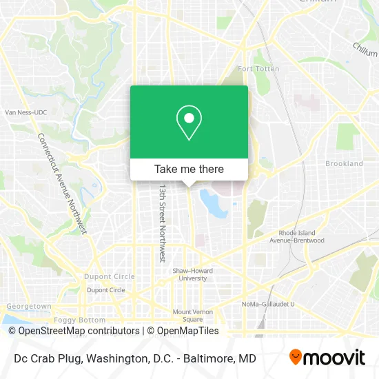 Dc Crab Plug map