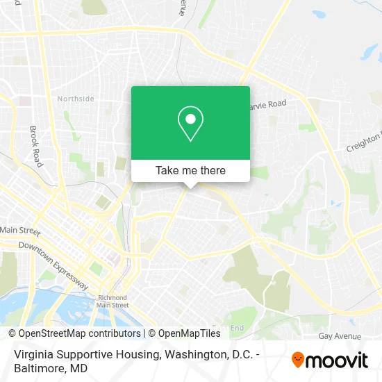 Virginia Supportive Housing map