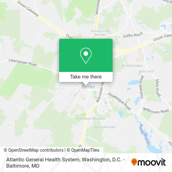 Atlantic General Health System map