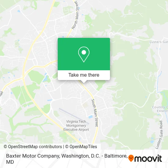 Baxter Motor Company map
