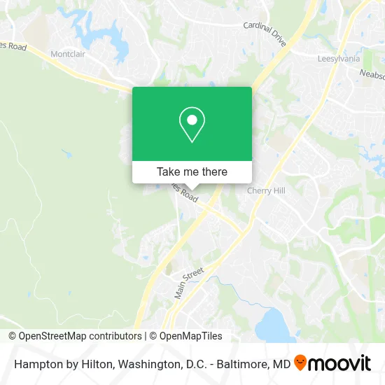 Hampton by Hilton map