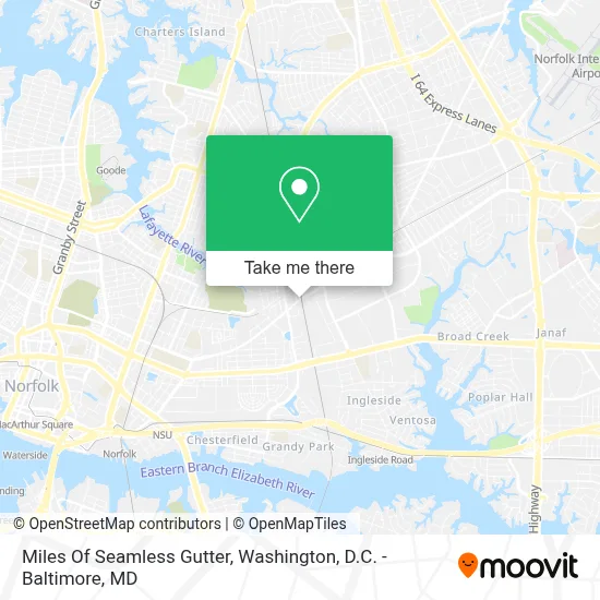 Miles Of Seamless Gutter map
