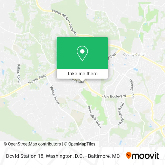 Dcvfd Station 18 map