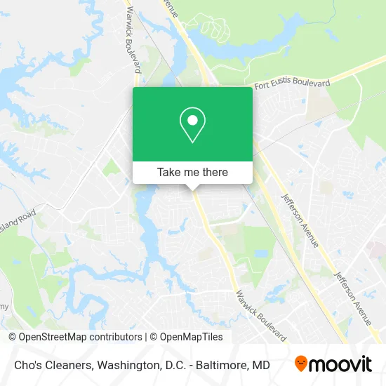 Cho's Cleaners map