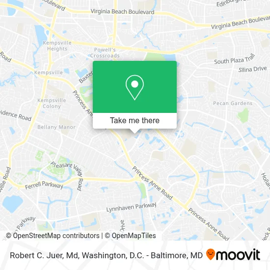 Robert C. Juer, Md map